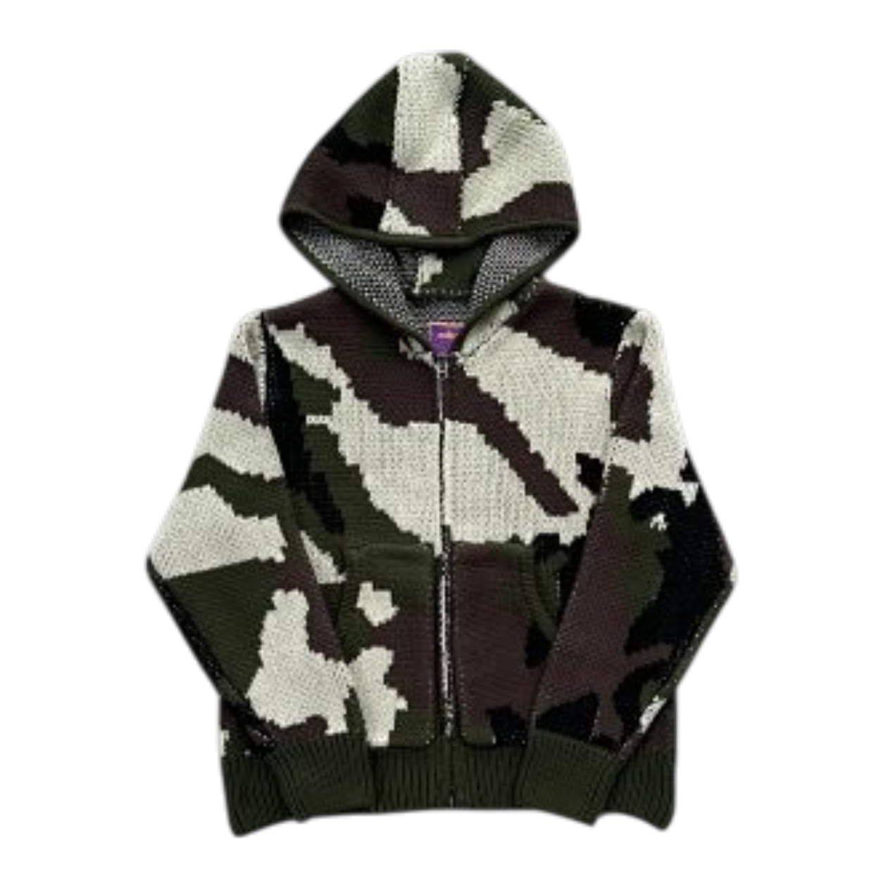 CORTEIZ KNITTED CAMOUFLAGE ZIP UP