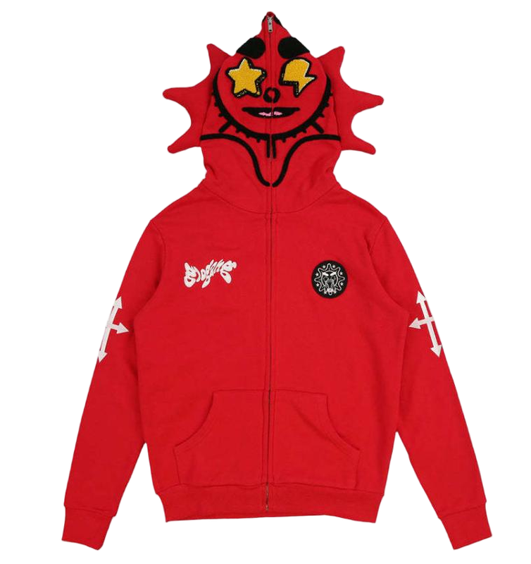 Glo Full Zip Up Hoodie