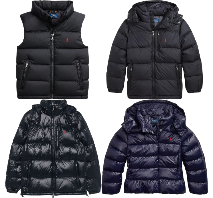 Ralph Lauren Polo down jacket (+10 styles)