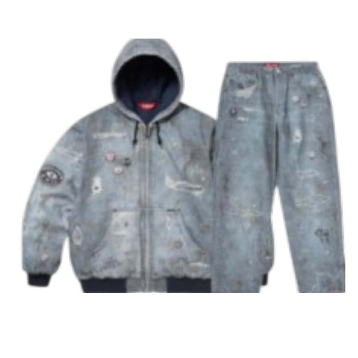 SUPREME WASHED TRACKSUIT