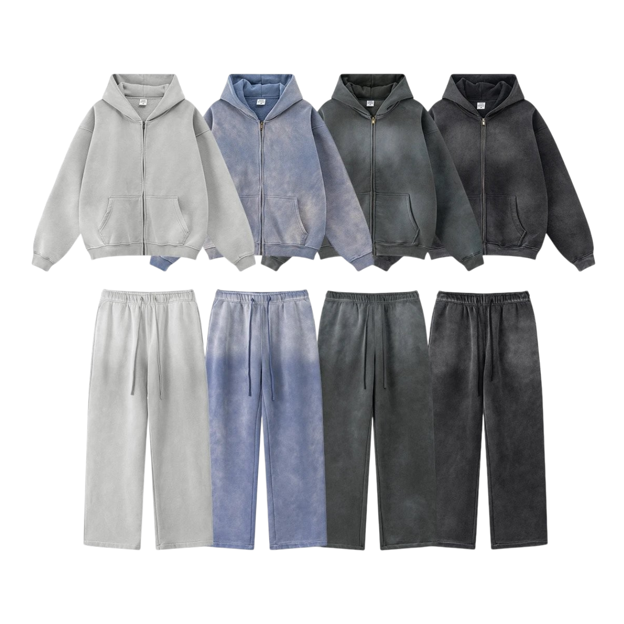 BAGGY WASHED TRACKSUIT ( 4 COLOURWAYS )