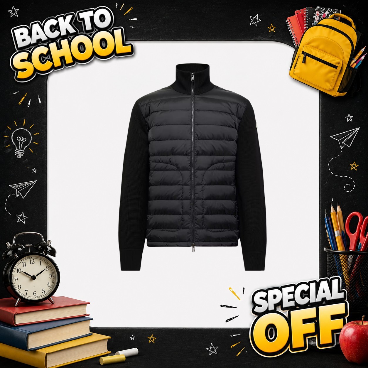 Moncler Padded Cotton Zip-Up Cardigan（With NFC scanning）