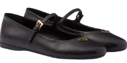 Prada leather ballerina shoes